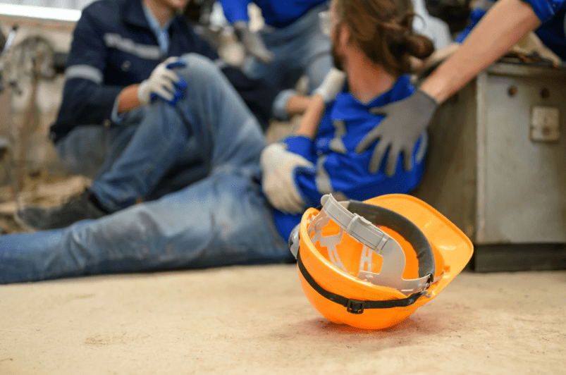 Image of accident at work, claims for accidents at work.